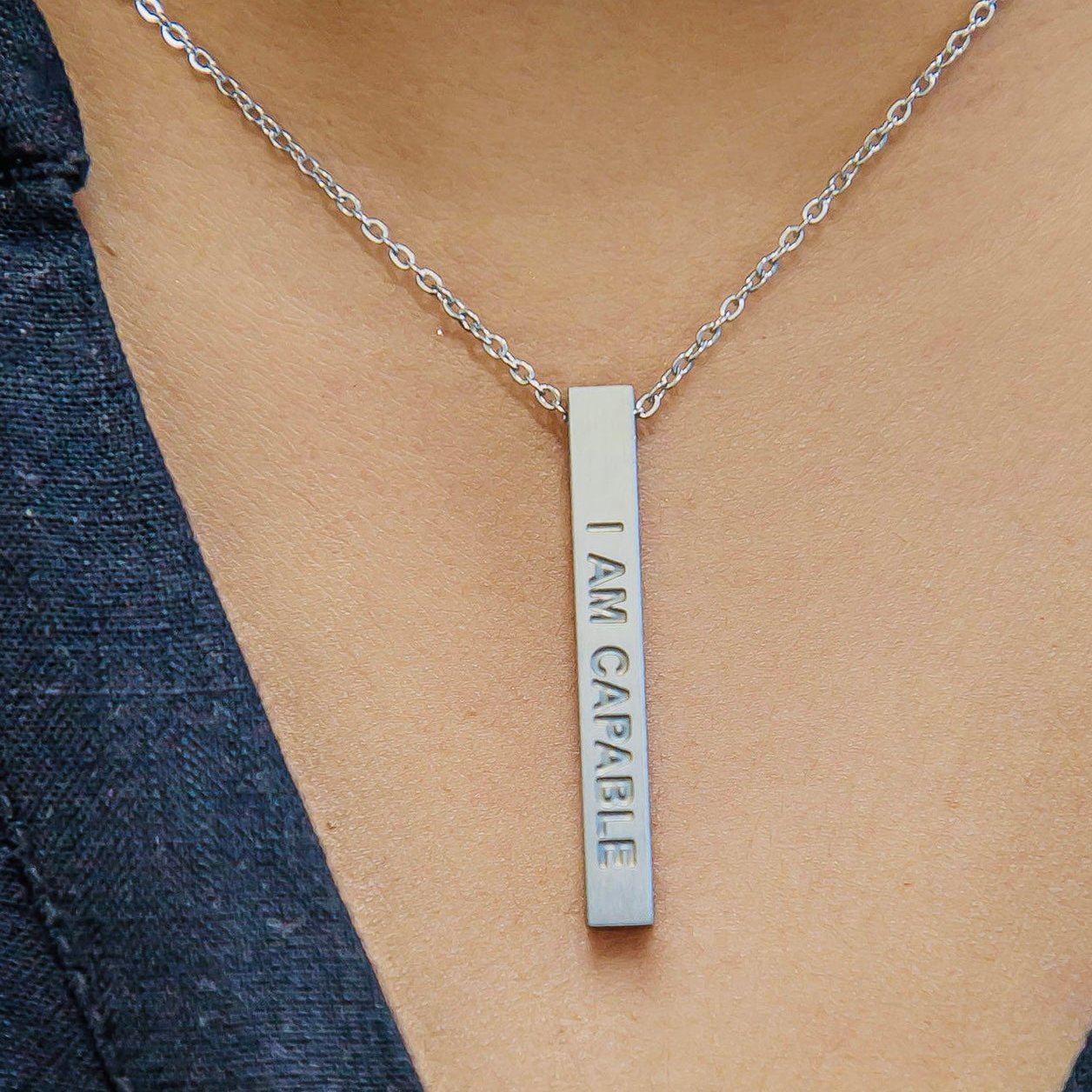 self affirmation necklace