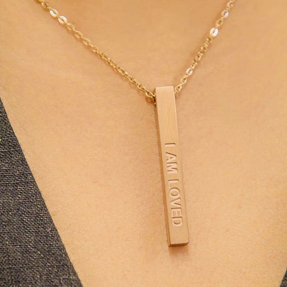 self affirmation necklace