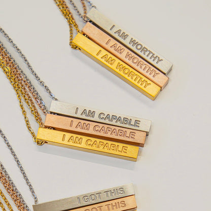 i am worthy necklace