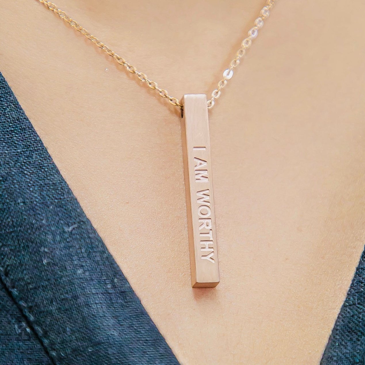 self affirmation necklace